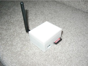 wifi-web-server la electrónica 8266 alojamiento esp8266 openscad lector de tarjetas sd 3d print model - Mito3D