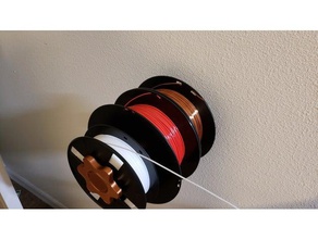 wall mounted spool holder 3d printer accessories filament 3d print model - Mito3D