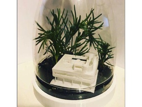 coffeemate desk terrarium base 3d printing 3d print model - Mito3D