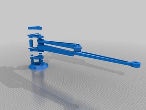 meine angepasste eingestellt scara-Roboter-arm 300mm Robotik 3d print model - Mito3D