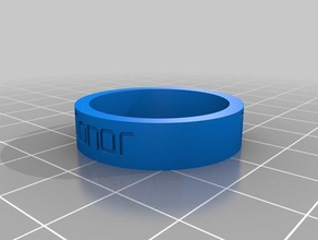 personalizado anel de ch anéis 3d print model - Mito3D