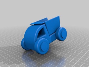 kamyon oyuncak hareketli parçaları dökümü inşaat oyuncaklar yatak tekerlekler 3d print model - Mito3D