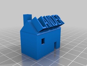 tinkercad house assign 1 basic 3d printing tests 3d print model - Mito3D