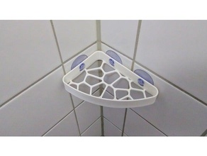 voronoi prateleira do chuveiro casa de banho 3d print model - Mito3D