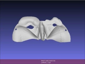 máscara do partido 3d impressão 3d print model - Mito3D