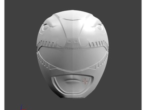 zyurangermmpr vermelho capacete brinquedos jogos cosplay power rangers 3d print model - Mito3D
