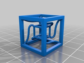 bêbado tesseract 3d impressão testes pva suporte 3d print model - Mito3D