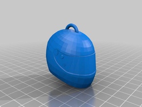 racing helmet keychain toys games diecast 3d print model - Mito3D