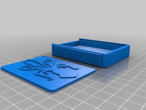 kayar kapaklı kutu 3d baskı depolama kutusu 3d print model - Mito3D
