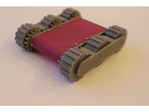 mini-6wd la robotique rc plate-forme arduino de l'électronique les engrenages radio contrôle roue 3d print model - Mito3D
