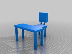 students desk chair mm 3d printing 3d print model - Mito3D