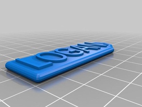 logan key fob keychains customized 3d print model - Mito3D