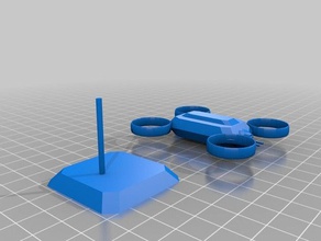 drone mrk 3 base 3d printing board game items custom future gunship miniatures model vehicles 3d print model - Mito3D