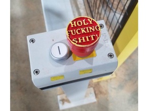 emergency stop button cap parts cnc machine engineering homag sign vantech 3d print model - Mito3D