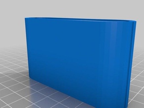 rounded box21x81x45my customized parametric corners box containers 3d print model - Mito3D