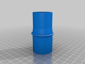 my customized vacuum hose adapter parts 3d print model - Mito3D