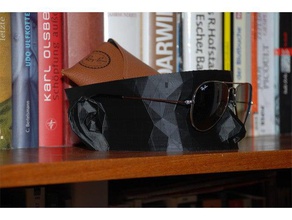 sunglass tutucu remix gözlük standı poly düşük güneş gözlüğü case 3d print model - Mito3D