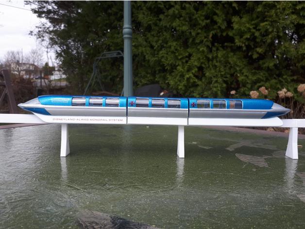 disneyland mark monorail vehicles 3D print model - Mito3D