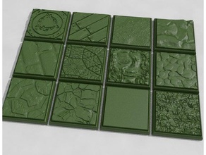 square miniature bases toy & game accessories d&d dnd dungeons dragons miniatures roleplaying tabletop wargaming 3d print model - Mito3D
