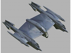 porax-38 starfighter vehicles movie spaceship star wars 3d print model - Mito3D