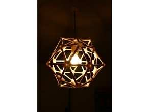 dodecaedro de la lámpara matemáticas art dodekaeder lampe licht luz 3d print model - Mito3D