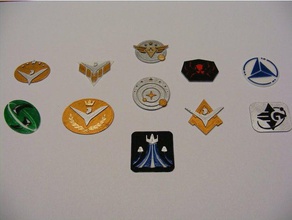 elite dangerous powerplay badges coins alliance elitedangerous empire federation 3d print model - Mito3D
