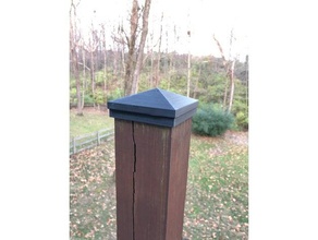 fence post topper outdoor garden 3d print model - Mito3D