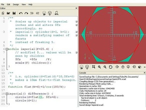 imperial módulo de openscad herramientas pulgadas biblioteca 3d print model - Mito3D