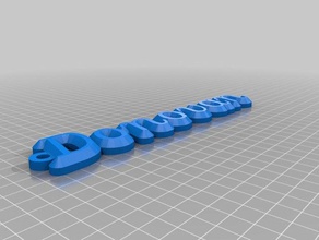 donovan Anahtarlık organizasyon özelleştirilmiş 3d print model - Mito3D