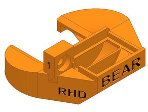 ugello aria orso estrusore rev1 prusa mk3 stock rev0 3d la stampante estrusori bearcontest01 di raffreddamento condotto della ventola i3 3d print model - Mito3D