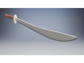 chinês sabre v2 adereços espada cosplay prop arma 3d print model - Mito3D