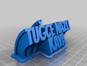 deneme tugce office personalizzato 3d print model - Mito3D