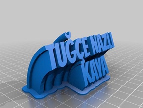 tugce 2 office personalizado 3d print model - Mito3D