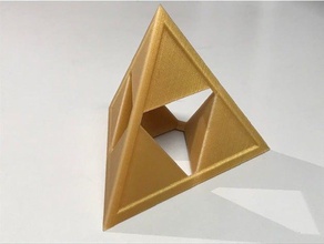 3d-triforce drucken zelda triforce 3d print model - Mito3D