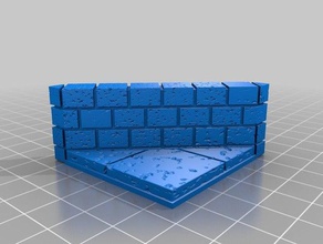 openforge half cut stone diagonal base 3d printing 3d print model - Mito3D