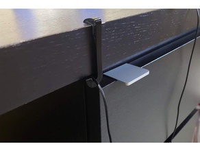 malm Schreibtisch, Kabel-Haken office Kabel-clip Kabel-Halter Kabel-management ikea 3d print model - Mito3D