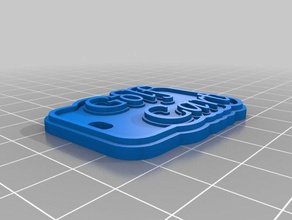 golf cart keychain keychains customized 3d print model - Mito3D