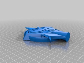 arrowverse crossover logo 3d printing flash supergirl thecw 3d print model - Mito3D