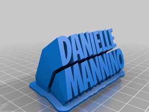 danielle ofis özelleştirilmiş 3d print model - Mito3D