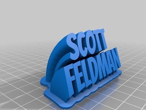 scott office personalizzato 3d print model - Mito3D