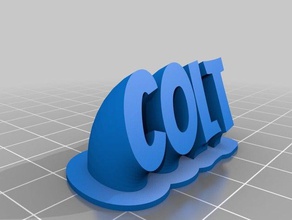 a colt office personalizado 3d print model - Mito3D