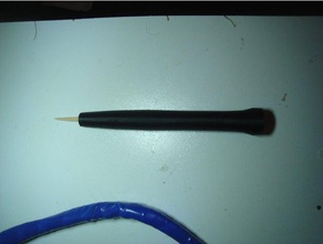 sat&eacute stickbamboo skewer english toothpick handle diy sat stick dip pen holder 3d print model - Mito3D