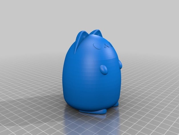 pusheen v2-bougie à réchaud remix d'autres 3D print model - Mito3D