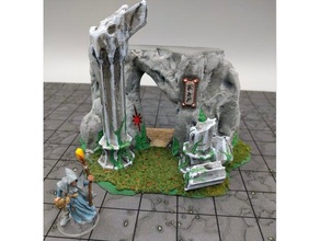 openforge cavern entrance set piece toy game accessories 28mm dnd dungeons dragons miniatures nsfw pathfinder wargaming 3d print model - Mito3D