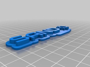 sand audiowide 3d name plate sculptures customized 3d print model - Mito3D