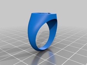 Mason taşlı yüzük takı yüzüğü mühür 3d print model - Mito3D