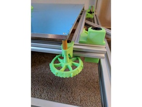 hypercube evolution bed leveling knob hevo 3d printer parts 3d print model - Mito3D