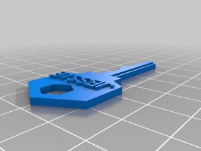 jessie house key household customized 3d print model - Mito3D