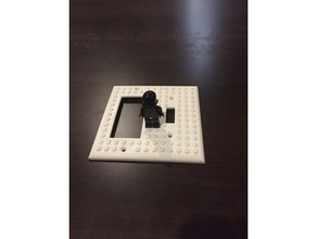 lego switch plate 3d printing 3d print model - Mito3D