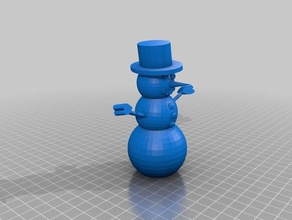 pupazzo di neve guanti 3d stampa 3d print model - Mito3D